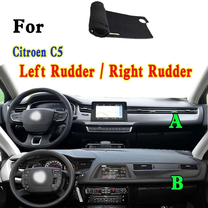 

For Citroen C5 Tourer RD TD RW X7 Dashmat Dashboard Cover Instrument Panel Insulation Sunscreen Protective Pad