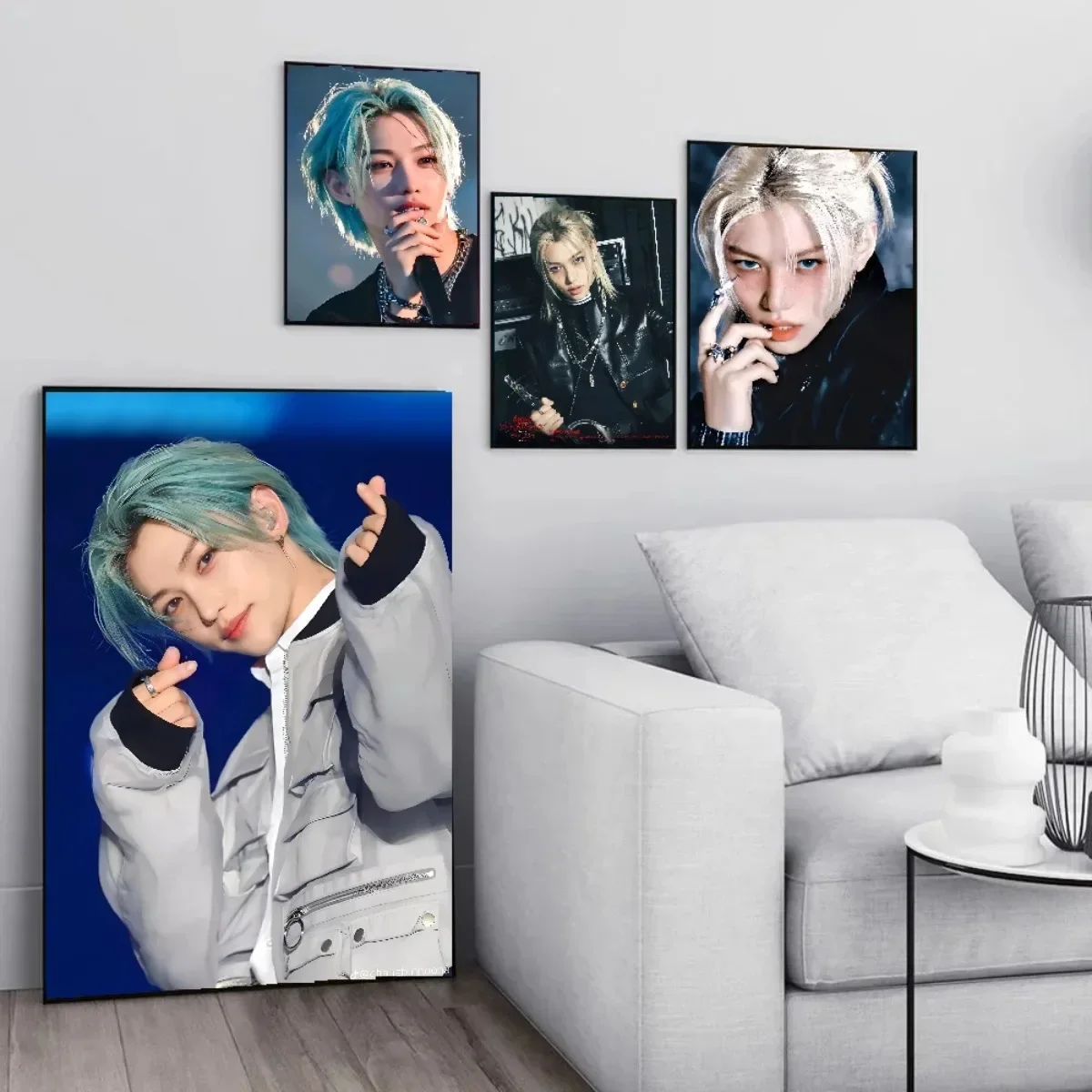Felix Stray Kids Kpop Poster Paper Print Home Living Room Bedroom Entrance Bar Cafe  Canvas  Painting Decoration