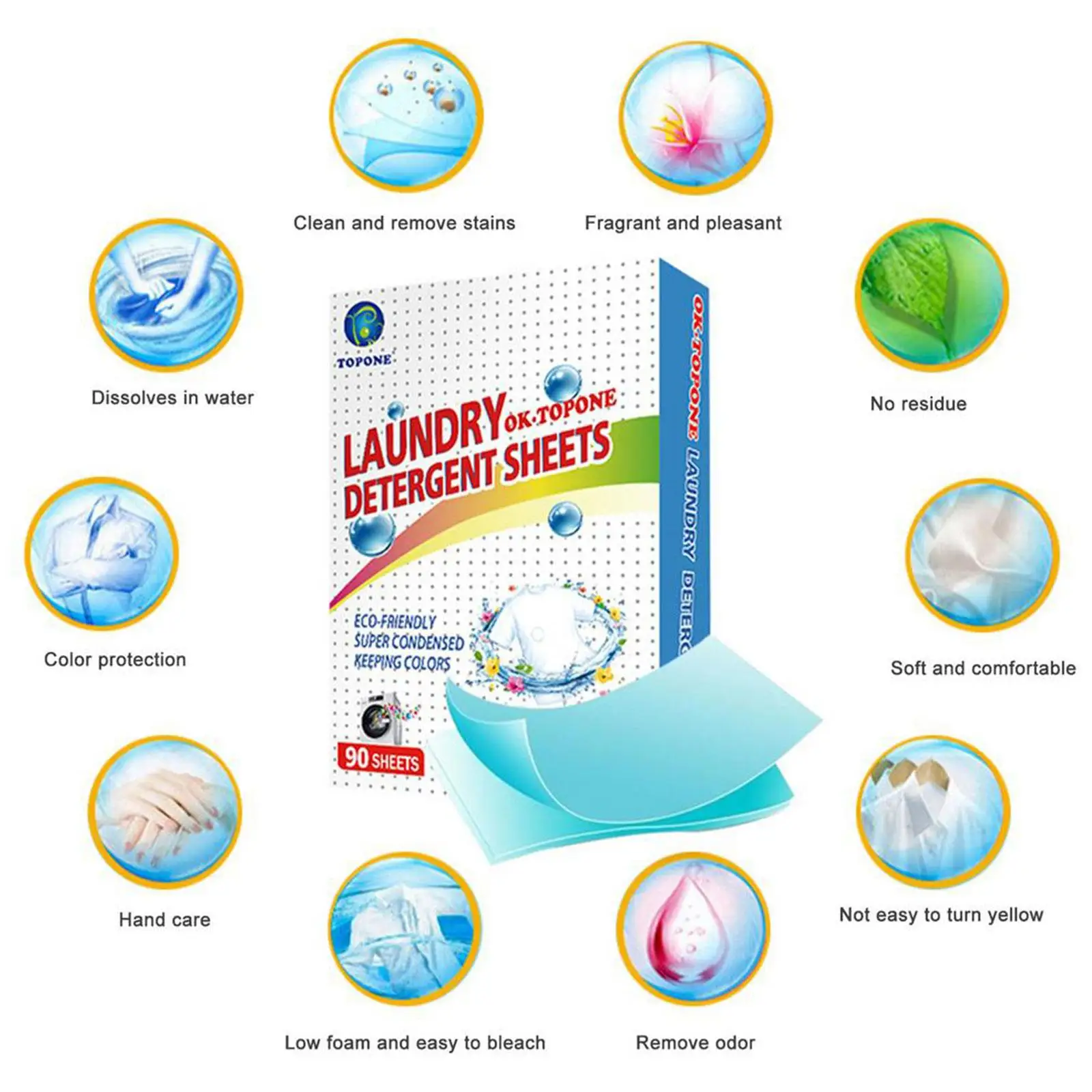 Concentrated Laundry Tablets Strong Decontamination Washing Powder Laundry Detergent Cleaning Soap Supplies Softener Clothe P9s1