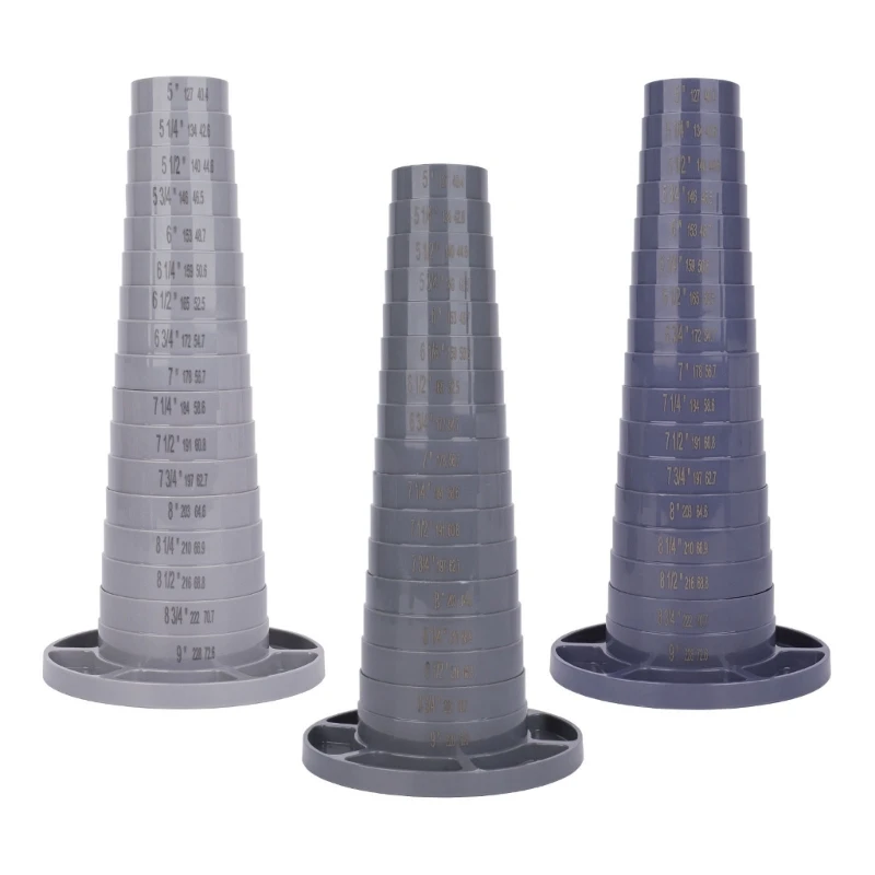 Bangle Size Display Tool 5 to 9 Inch Bracelet Measure Tower with Engraved Size Guides for Sorting and Fit Checks