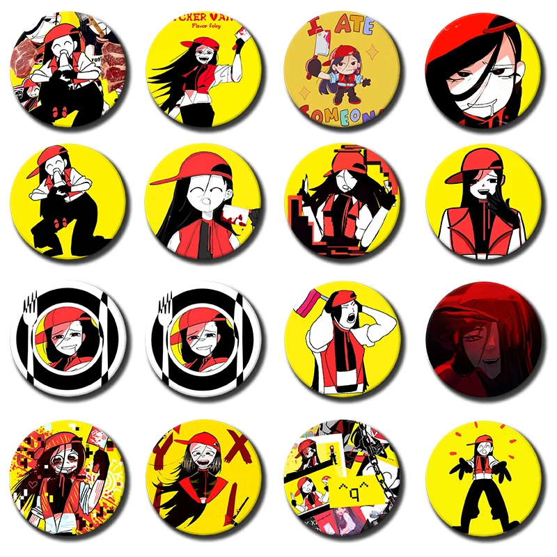 Butcher Vanity Album Cover Art Badge FLAVOR FOLEY Cartoon Idol Brooch on Backpack Clothes Round