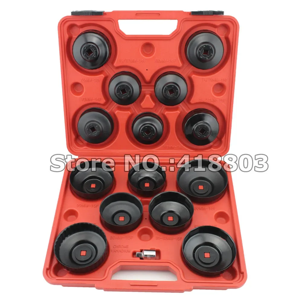 

14pcs Cup Type Oil Filter Wrench Oil Filter Removal Set Professional Car Tool Set Auto Repair Tool Set
