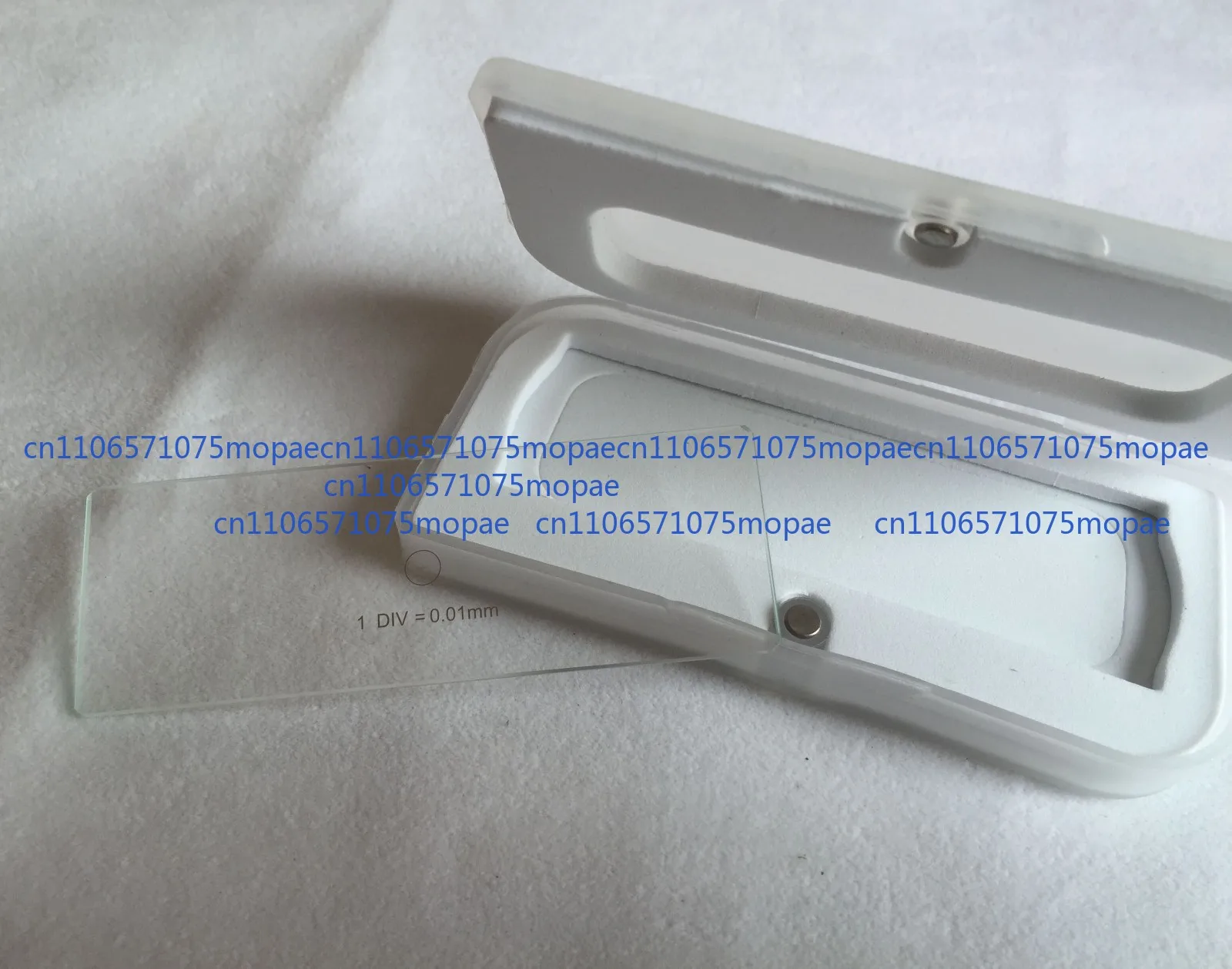0.01MM Microscope Stage Micrometer Calibration Slide 25mm*75mm Crosshair Reticle