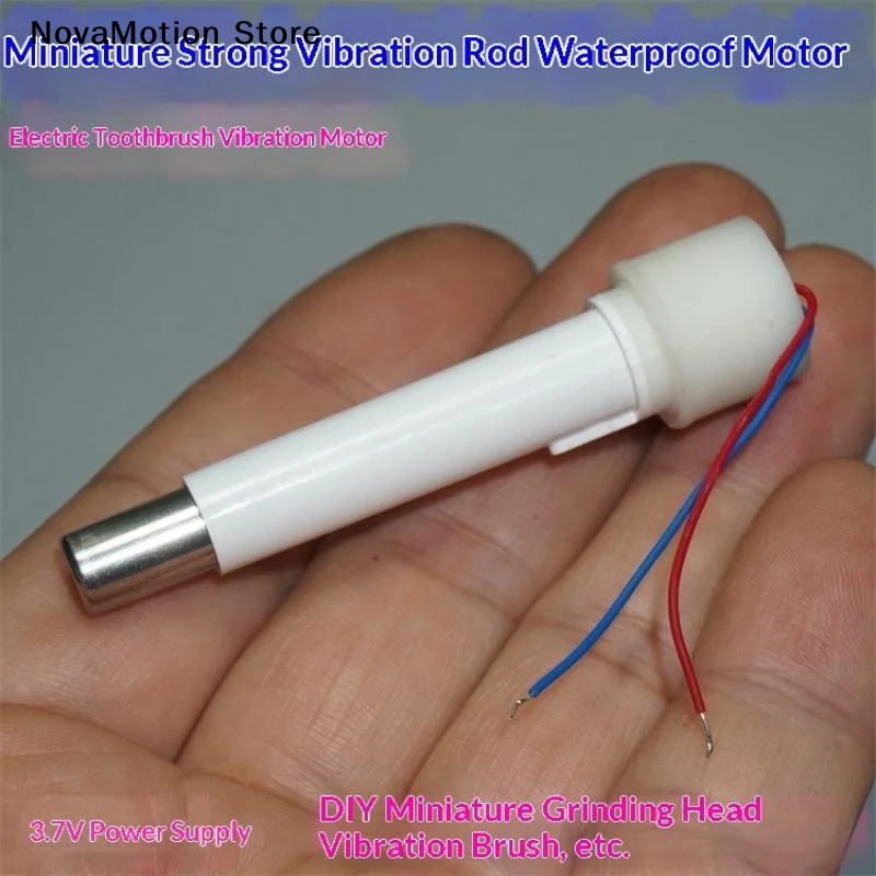 [NM]1/3Pcs Mini Waterproof Vibration Rod Motor Strong Vibrating Motor DC1.5V‑3.7V For Electric Toothbrush DIY Polishing Grinding