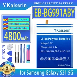 YKaiserin Bateria 4800mAh/5700Mah do Samsung Galaxy SM-G991B/DS G991U S21 5G Plus/Ultra S21Plus S21+ S21Ultra Bateria