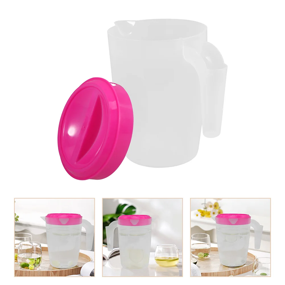 2 Pcs Juice Jug Collapsible Water Bottle Tea Pitcher Intelligent Small with Lid Abs Milk Frothing Refrigerator Cold Kettle