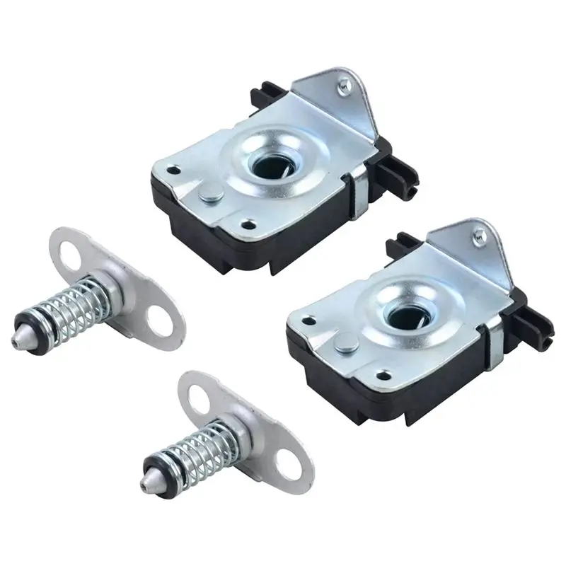 A67K-4 PCS Lower & Upper Left & Right Catch Latch Hood Lock For BMW E46 E39 E52 E53 51238229807 51238203859