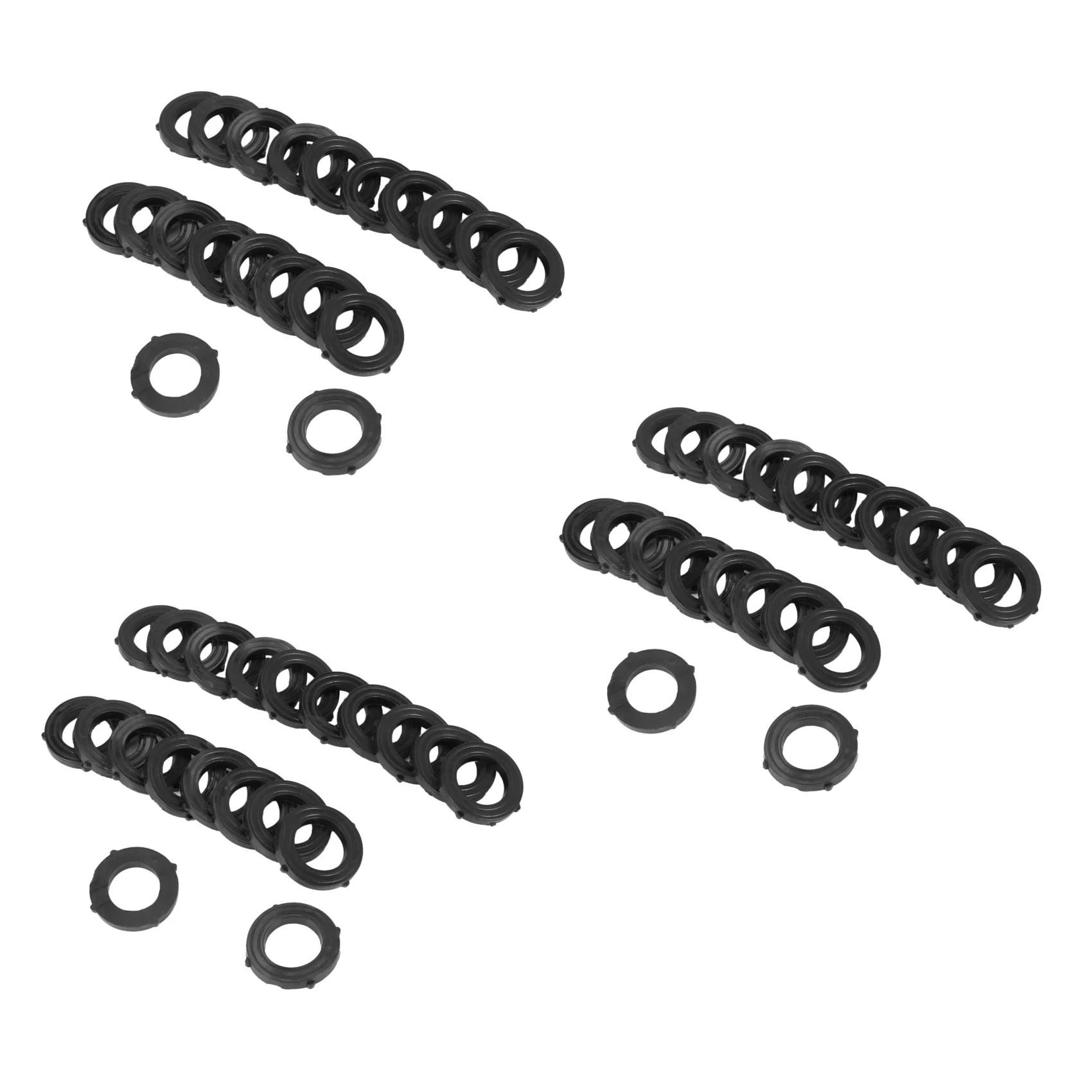 Garden Hose Washers Rubber Washers Seals Self Locking Tabs Keep Washer Firmly Set Fittings for Garden Hose (60 Pieces)