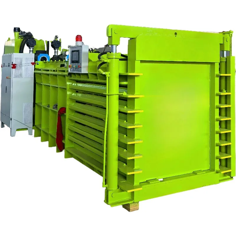 Fully Automatic Horizontal Baler Secure Bale During Long Distance Export Waste Material Transportation