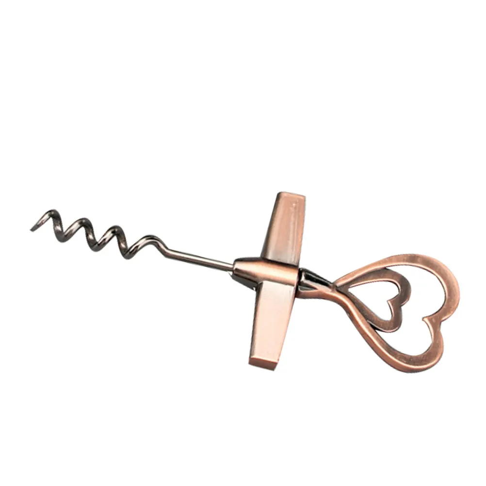 Manual Wine Opener Corkscrew Spiral Drill Bottle Lid Opening Tool Decorative Wine Drink Tool for Home Bar Multifunctional Metal