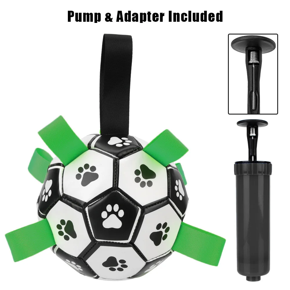 15cm With Grab Tabs Dog Bite Chew Balls Pets Accessories Puppy Outdoor Training Soccer Interactive Pet Football Toys