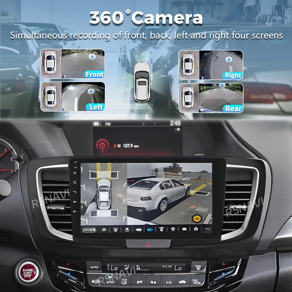 Android 15 Car Radio For Honda Accord 9 2013 2014 2015 2016 2017 Navigation GPS Multimedia Video Player Stereo 2 DIN WiFi+4G BT