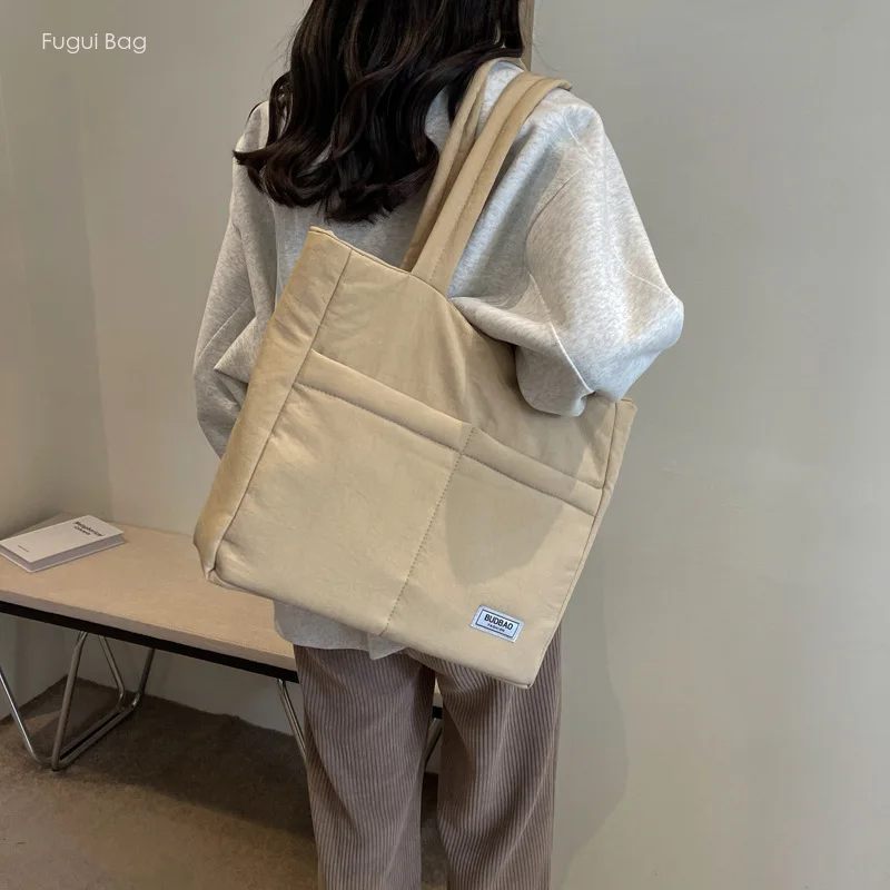 Women's Handbag Underarm Bag Single Shoulder Versatile Cotton Fabric New High-capacity Commuting Easy for Students to Relax