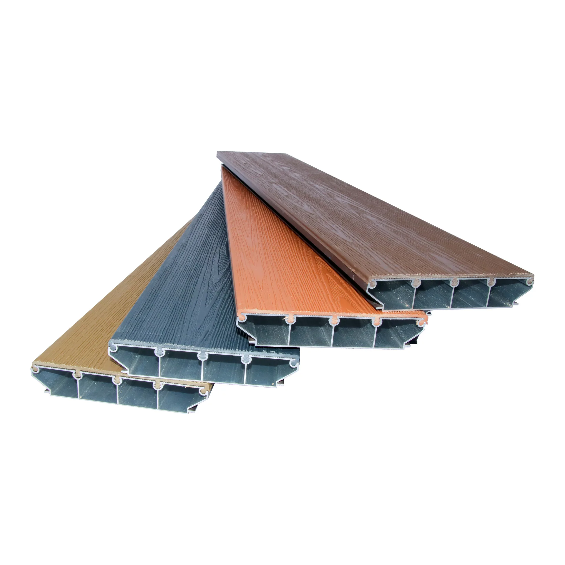 

Горячая новинка 2026: Современный дизайн, уличная террасная доска из алюминия с текстурой дерева, противоскользящая, водонепроницаемая, устойчивая к старению, для парков