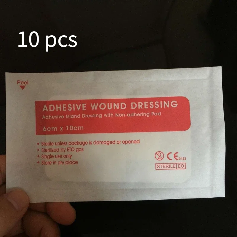 10 Chiếc Vết Thương Miếng Dán Keo Chống Nước Băng Vết Thương Cố Định BĂNG BĂNG Đầu Tiên Bộ Dụng Cụ Hỗ Trợ Y Tế Băng