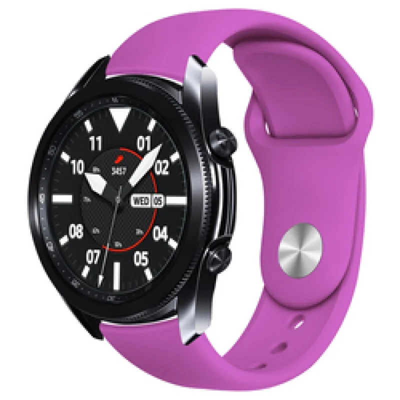 Silicone Wrist Band For Samsung Galaxy Watch Active 2 44mm Accessory Colorful Rubber Strap Smart Mens 20mm