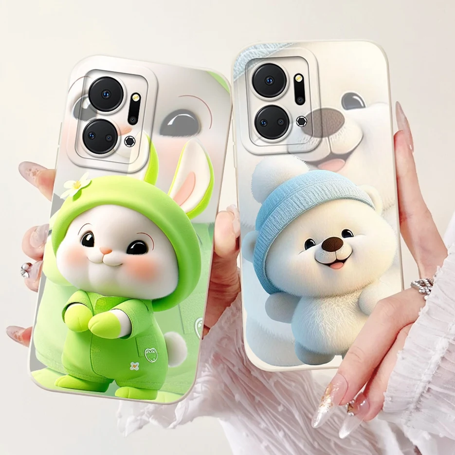 Etui na telefon Honor X7a X7b X7c Cute Panda Cartoon Cover Soft TPU Etui na telefon Honor X7b X 7a 7C HonorX7a HonorX7b HonorX7c Fundas