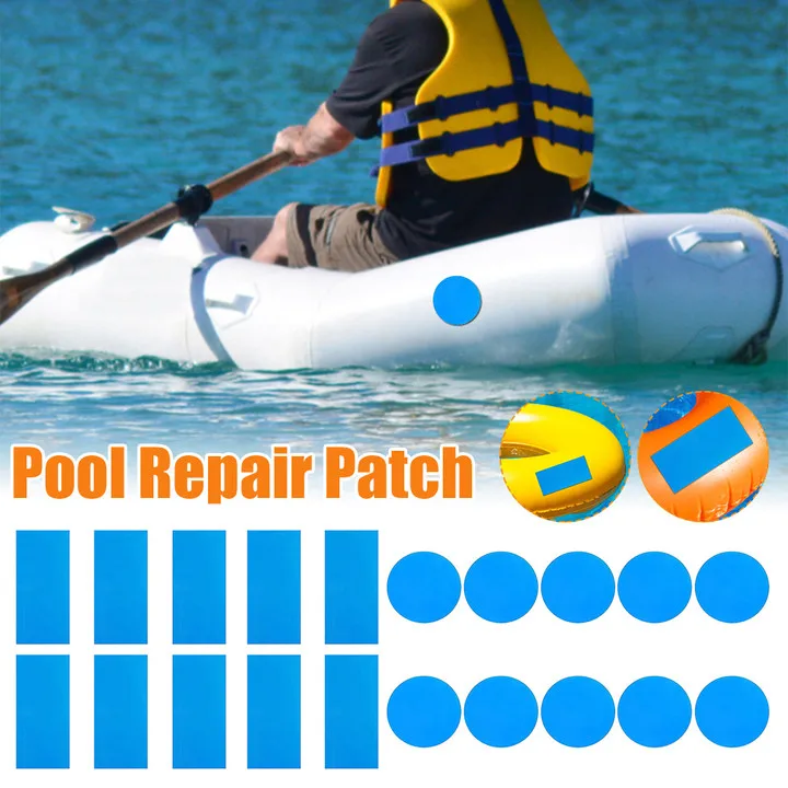 10-50pcs Swimming Pool PVC Repair Patch Swimming Ring Repair Kit Swimming Pool Accessories Inflatable Boat Repair Patch