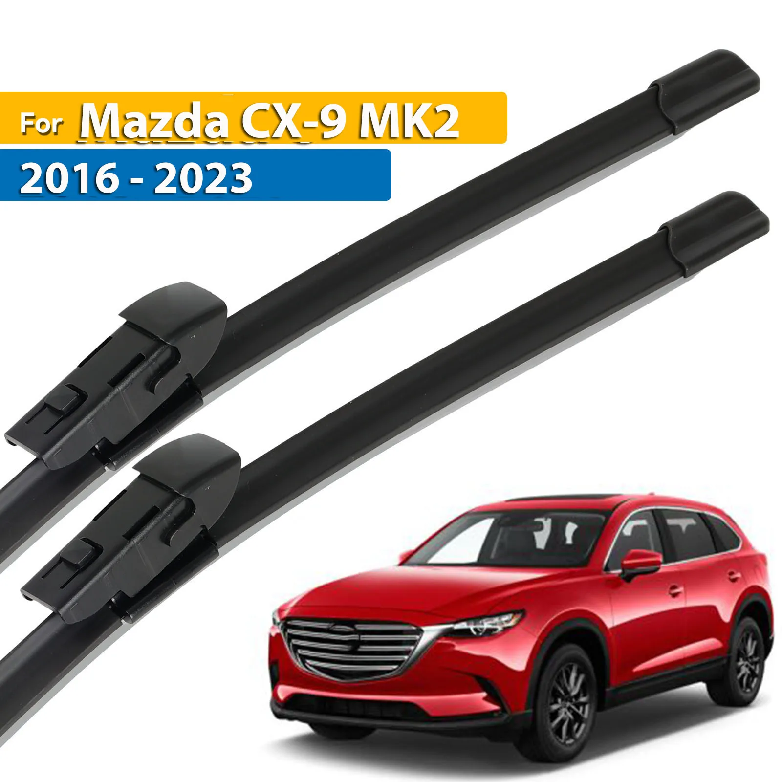 Erick's Wiper LHD شفرات الممسحة الأمامية لمازدا CX-9 CX9 MK2 2016 - 2023 الزجاج الأمامي نافذة السيارة المطر فرش 24 "+ 18"