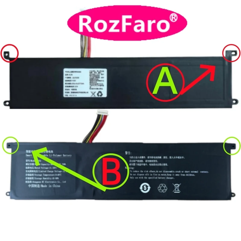 RozFaro AU51 For Iru Z15S H5 kuaisuzhe S9 Hipaa S3 Laptop Battery For PinChun T3 Ysjmnpc Bezos CK8 Toposh M5 P165 Xine P30