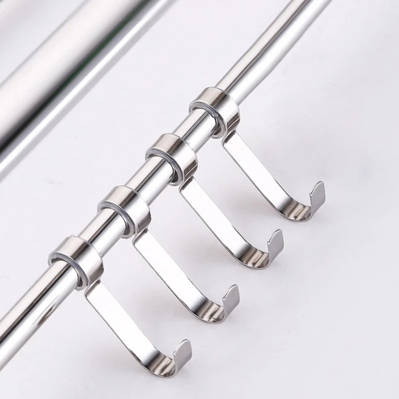 New Stainless Steel Wall Mounted Foldable Bath Towel Rack Holder Storage Shelf