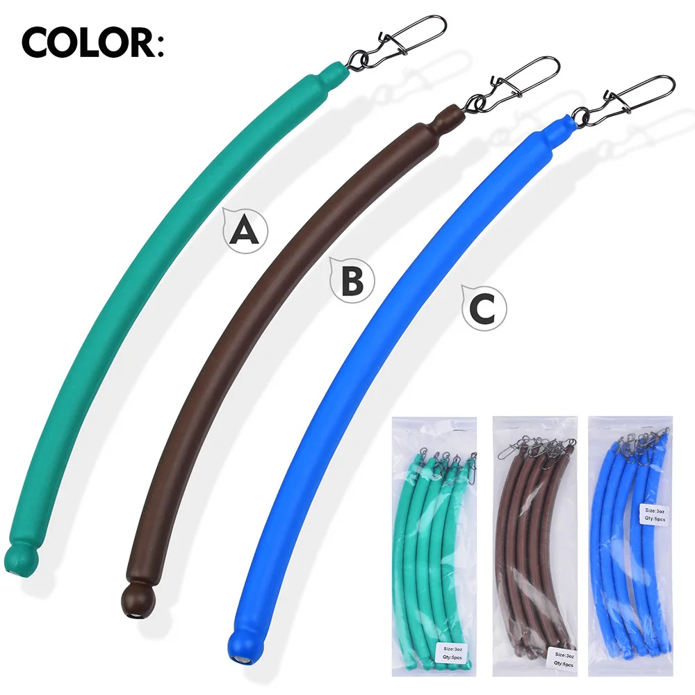 Proberos 5 Stück Slip-Stick-Schleppgewichte, No-Snag-Sinker zum Ziehen, Trollen, Driften, Bodensteigen. – Detail 4