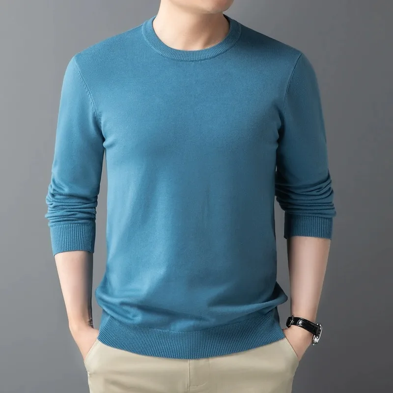 

Мужской свитер с круглым вырезом Ne Camere, утолщенный, свободного кроя, с V-образным вырезом, вязаный, осенне-зимний, новый, молодежный, яркий цвет