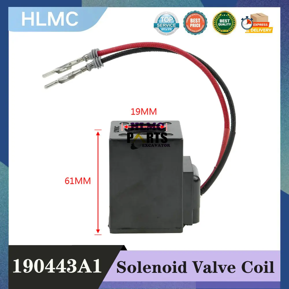 Electro-Valve Coil 190443A1 Tractor 570L 580L 580SL 580M 580SM 585G 586G 588G U80 LV80