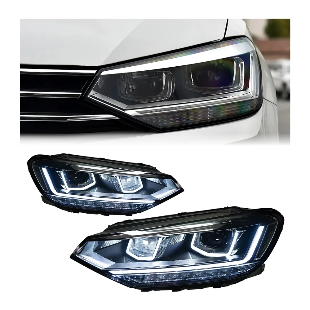 

Touran 2016-2020 DRL LED Upgrade Headlight Turn Signal Head Lamp Modified Assembly Signal Auto Accessories for VW