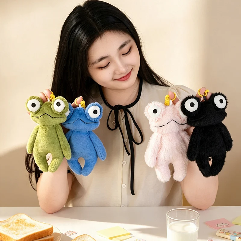 1Pc 18cm Lovely Frog Plush Pendant Toy Ugly Frog Dolls Stuffed Soft Animal Doll for Bag Decoration Gift