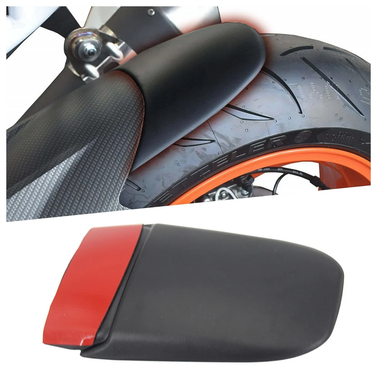 Für KTM 1290 Super Duke GT Neue Motorrad Kotflügel Hinten Extender ABS Kotflügel Verlängerung 150mm Splash Schutz Motorrad Zubehör