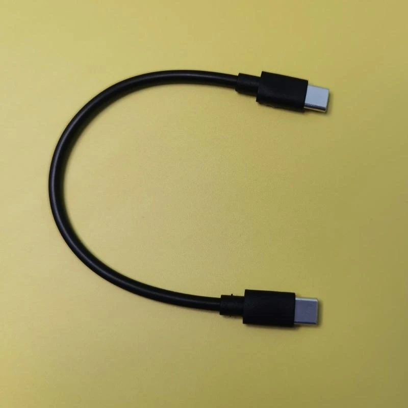 2 in 1 60W Cord Car Adapter 2 Port Two Short Cables for Phone/Type C Tablets