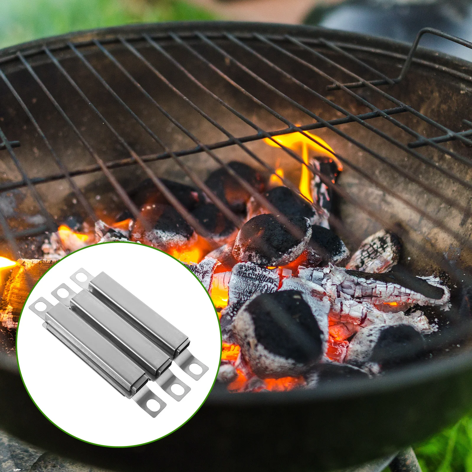 

3Pcs Stainless Steel Grill Burner Tubes Replacement Adjustable Outdoor Bbq Tubes Efficient Heat Grill Parts Portable Burner Tube