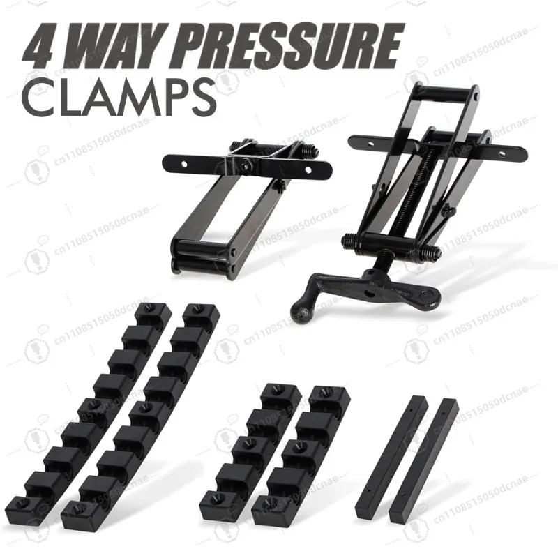 Tool Steel Engineering Plastic Woodworking Panel Clamp Four Way Adjustable Width Board Clamp