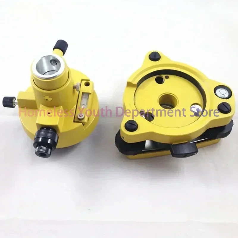 

High Quality Survey Accessories Tribrach and Adapter W/Optical Plummet Fits Prism, Strong and Durable,Striking Yellow