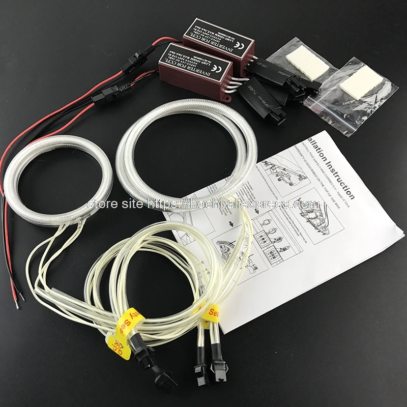 HochiTech لفولفو XC60 S60 09 10 11 2012 2013 مع جهاز عرض ممتاز CCFL عيون الملاك عدة الترا برايت المصباح الإضاءة
