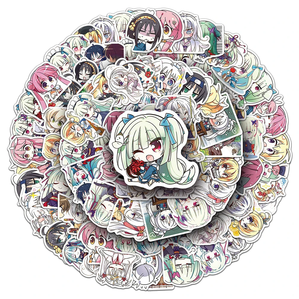 

10/30/53pcs Kawaii Cartoon Game Senren Banka Stickers Cute Girl Decals DIY Luggage Stationery Phone Funny Graffiti Sticker Packs