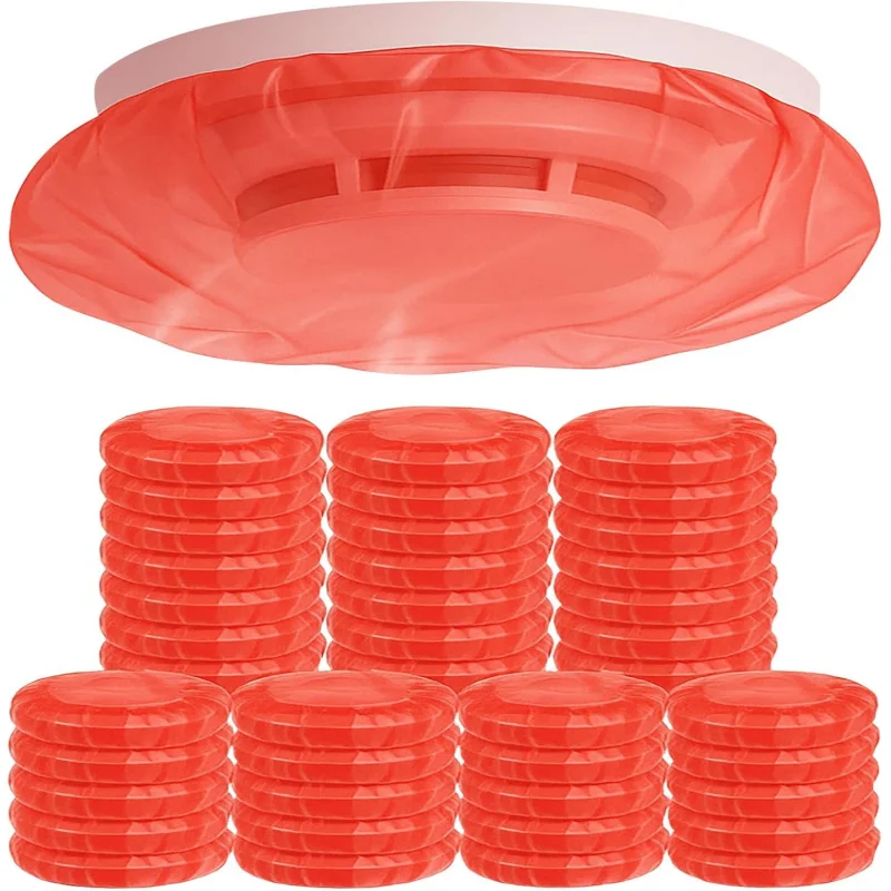 

TIMERUPRISE 45 шт. Крышка детектора дыма — утолщенная эластичная краска для защиты от пыли пожарной сигнализации для дома