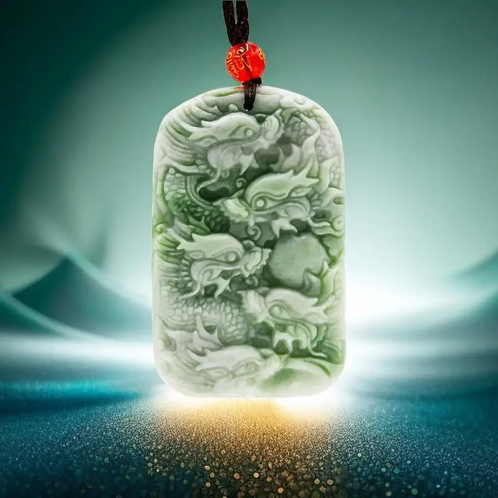 

Jade Dragon Pendant Luxury Natural Necklaces Men Gifts for Women Stone Jewelry Designer Charms Necklace Choker Green Talismans