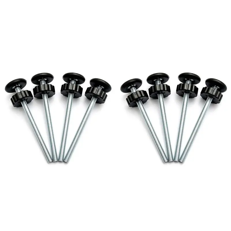 A27F-8Pcs Universal Baby Gate Threaded Spindle Rod, M8 Replacement Bolt Part For Baby & Pet Pressure Mounted Safety Gates B