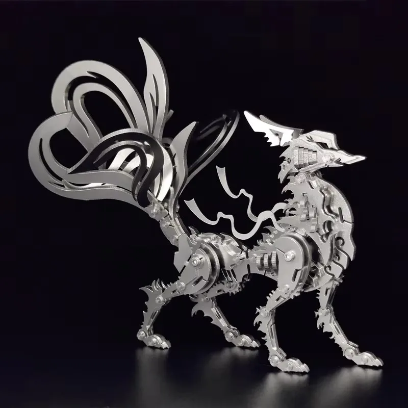 

Nine-tailed fox 3D metal assembly model puzzle mechanical assembly handmade high-difficulty children's creative toys