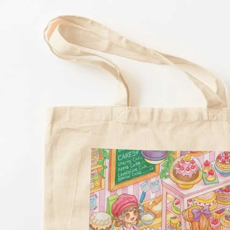 cake shop Tote Bag canvas tote reusable grocery bags eco bag folding Canvas shoulder bag