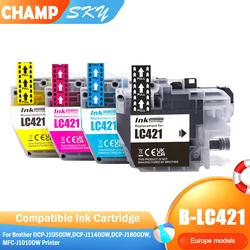 SKY LC421 LC-421 Premium Cartridges For Brother DCP-J1050DW / DCP-J1140DW / DCP-J1800DW / MFC-J1010DW [Europe]