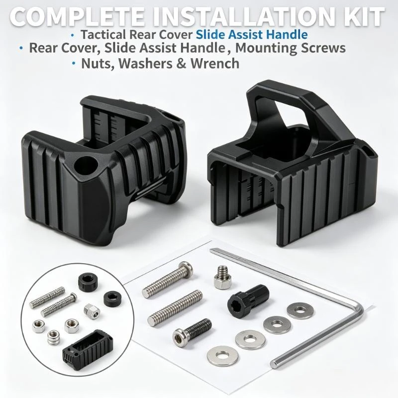 Slide Assist Pull‑Handle Rear Cover Fitting Part For G19 G21 G34 Airsoft Toy Model Backyard Hobby Game Activities