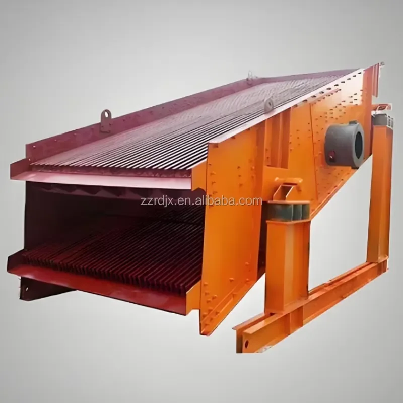 Single Deck Round Vibrating Screen with Engine for Ore Screening Machine Mining Feeder Spare Parts