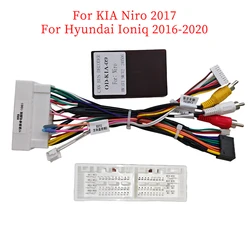 Car 16pin Wiring Harness Adapter Canbus Box Decoder Android Radio Power Cable For Kia Niro Hyundai Ioniq OD-KIA-09