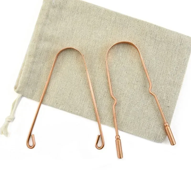 1PCS Reinem Kupfer Oral Reiniger Pinsel Zunge Schaber Frische Reinigung Hygiene Hohe Qualität Zunge Schaber