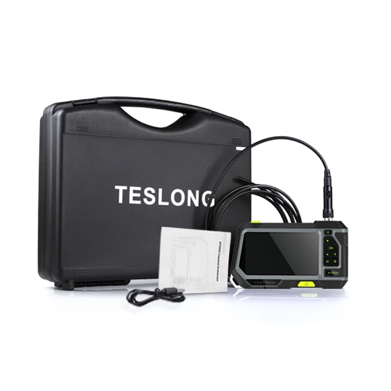 5.0" Screen Dual Lens endoscope Camera 1080P Digital Autofocus Videoscope Pipe Car Inspection Camera Borescope