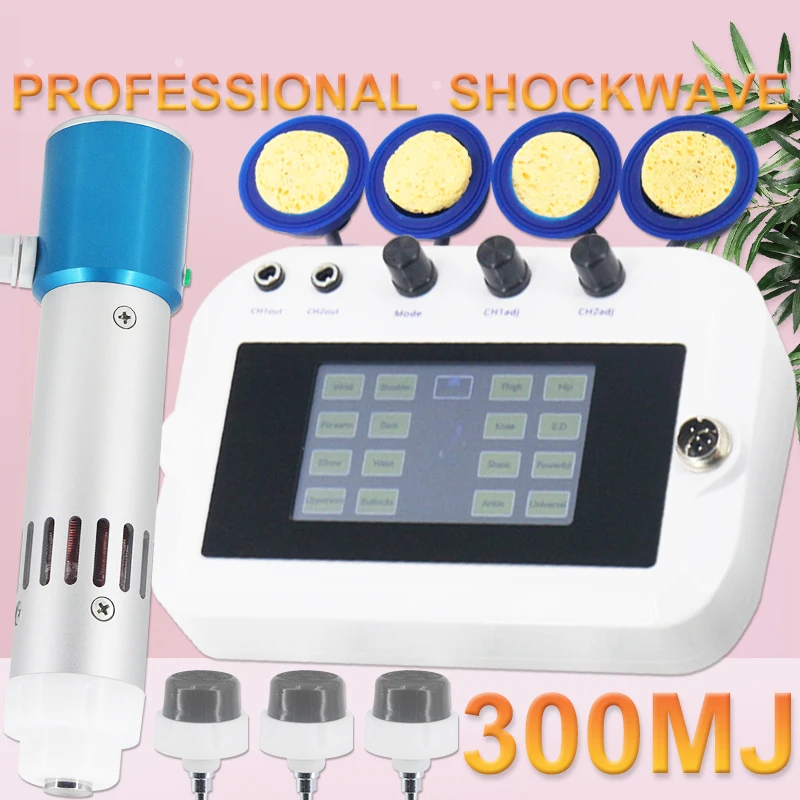 

300MJ Professional Shock Wave Therapy Machine For Effective ED Treatment Relieve Arm Elbow Pain Portable Shockwave EMS Massager
