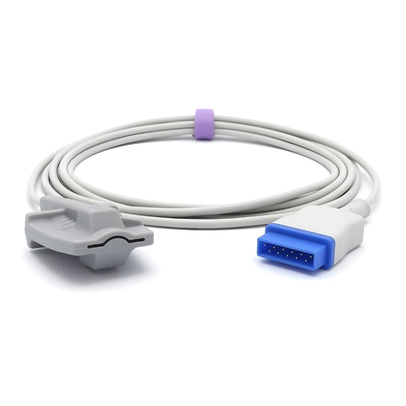 

Compatible with GE Blood Oxygen Sensor Probe 11 Pin One Split Adult Finger Cover Finger Clip Newborn Children Main Cable